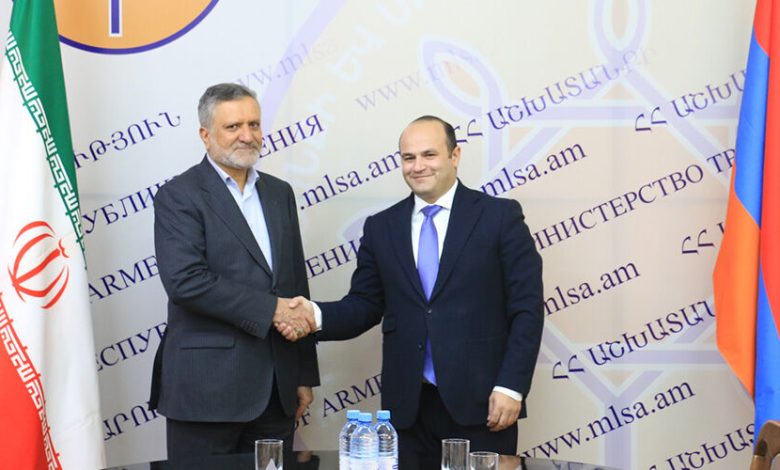 وزیر تعاون، کار و رفاه اجتماعی عنوان‌کرد: هدف‌گذاری ۳ میلیارد دلاری در توسعه حجم تجارت ایران و ارمنستان