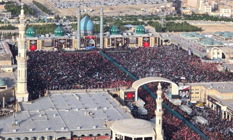 مراسم تشییع رهبر شهید