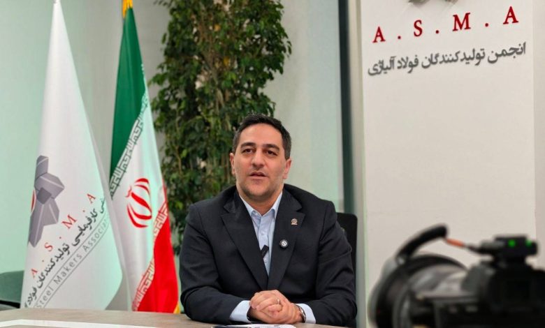 مهدی محمدی رئیس انجمن تولیدکنندگان فولاد آلیاژی