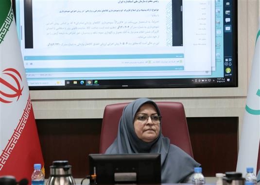 فرزانه انصاری، رئیس سازمان ملی استاندارد ایران