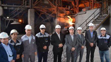 نشست مشترک فرماندار جغتای و مدیرکل تأمین اجتماعی در مجتمع فروکروم خراسان رضوی